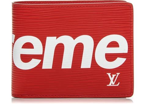 lv supreme slender wallet|louis vuitton wallet supreme.